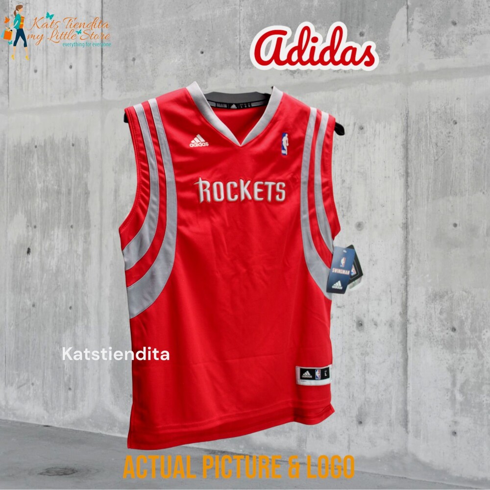 Adidas Houston rockets Red AUTHENTIC NBA Swingman JERSEY Men’s Sz L NWT
